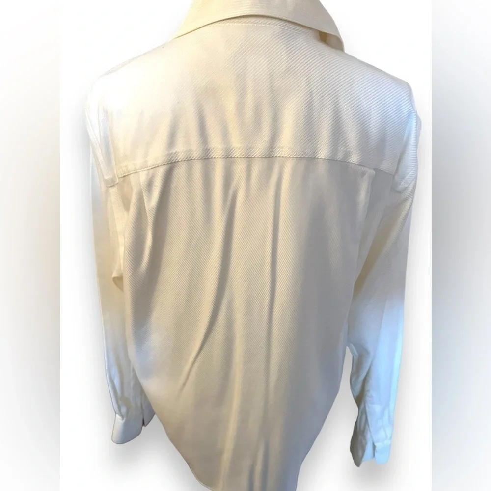 Talbots wrinkle resistant white shirt, 14. - Picture 2 of 9